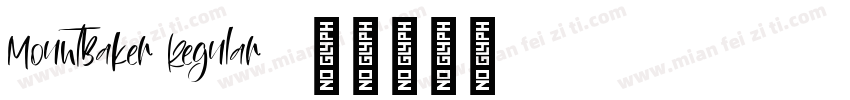 MountBaker Regular字体转换